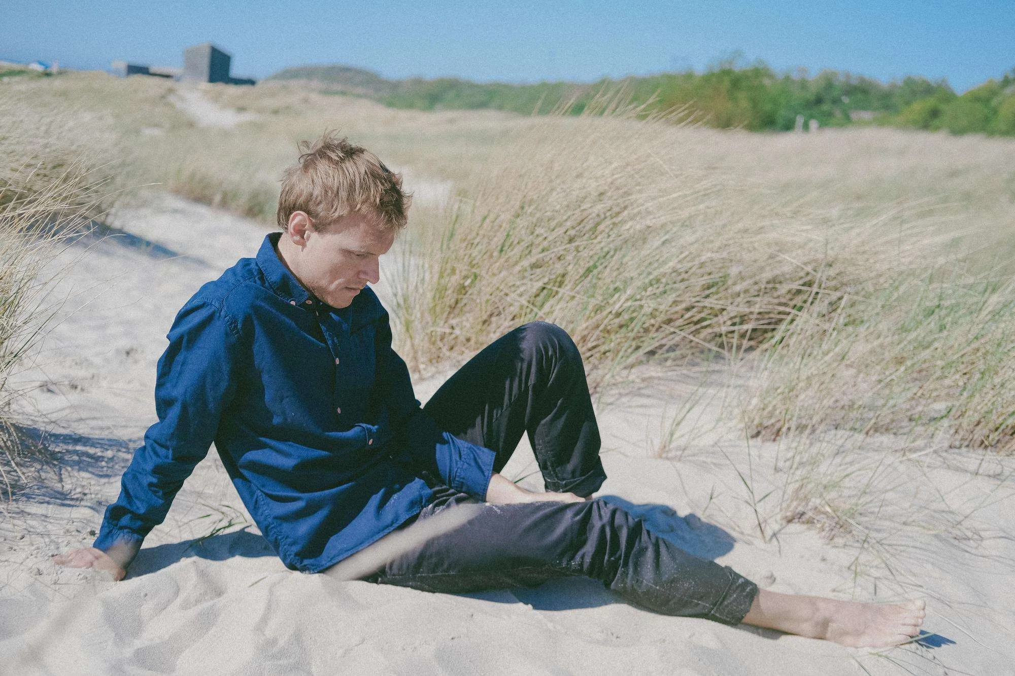 Гребень у Морского и есть та самая «Сахара» — песок ложится ветром в ровные полосы